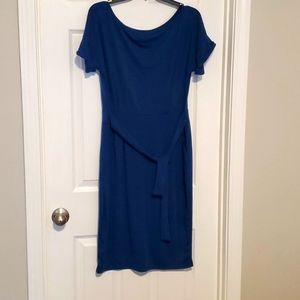 Cuffed sleeve Teal dress